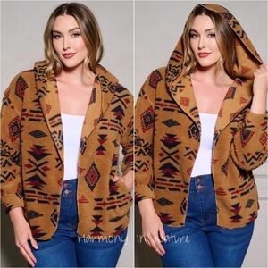 Plus Size Western Charm Plush Cardi